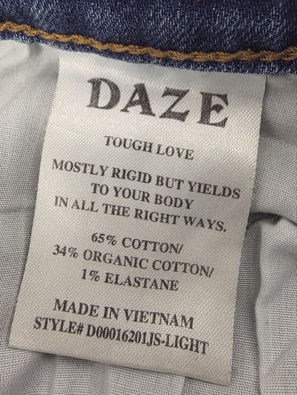 DAZE x Anthropologie High Rise Tough Love Organic Cotton Crop Raw Hem Jeans 28 - Picture 13 of 16